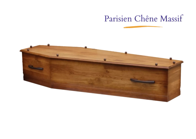 cercueil parisien chêne massif